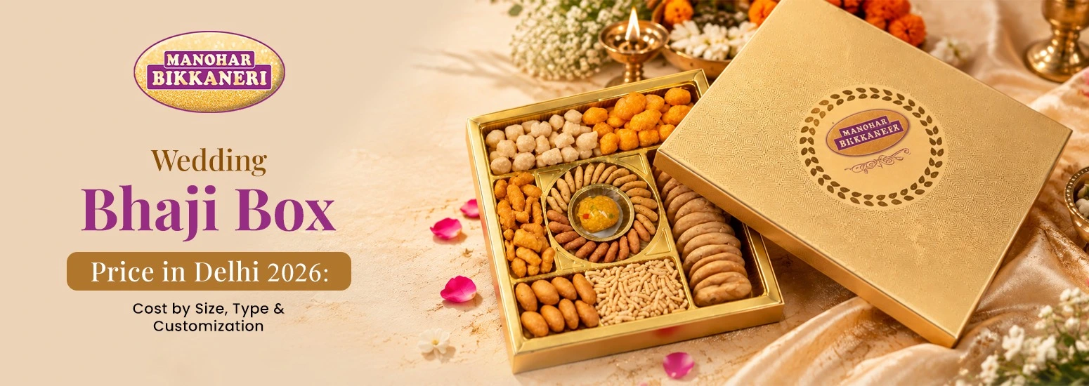 Wedding Bhaji Box Price in Delhi 2026: Cost by Size, Type & Customisation
